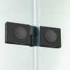 NEW TRENDY Kabina prysznicowa NEW SOLEO BLACK drzwi podwójne składane 70x70x195 D-0233A/D-0237A